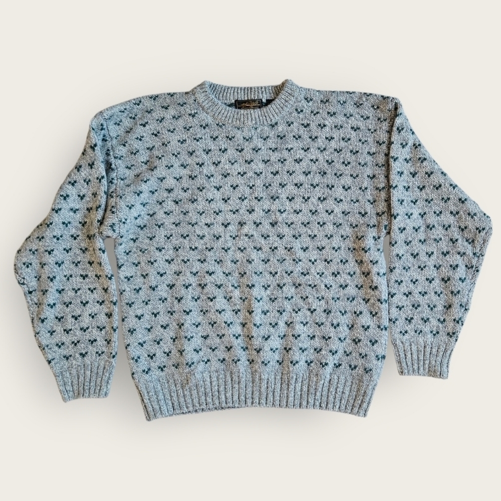VTG Eddie Bauer Birdseye Sweater